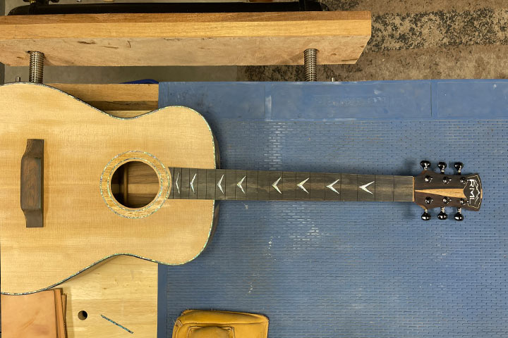 Whats on the bench at RML Guitars