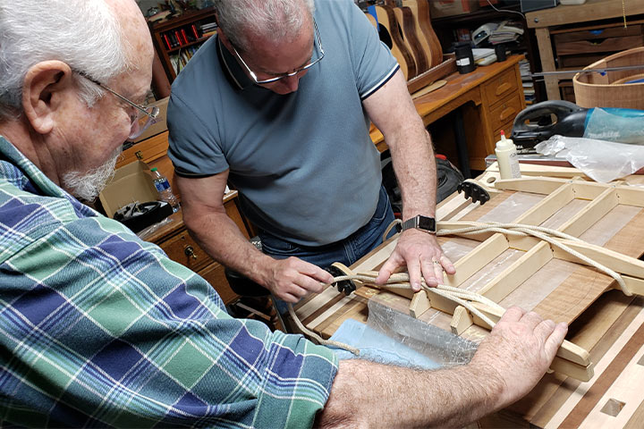 Guitar Talk ih the shop